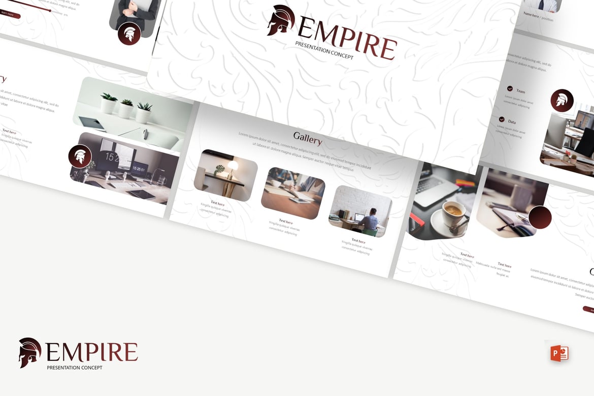 Template Presentasi PowerPoint Empire yang Modern dan Kreatif