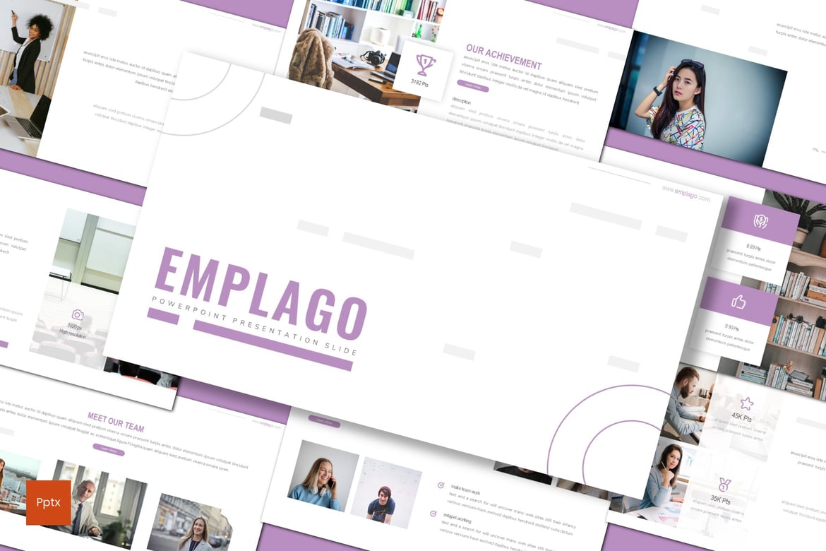 Emplago - Template Presentasi Powerpoint Minimalis yang Kreatif