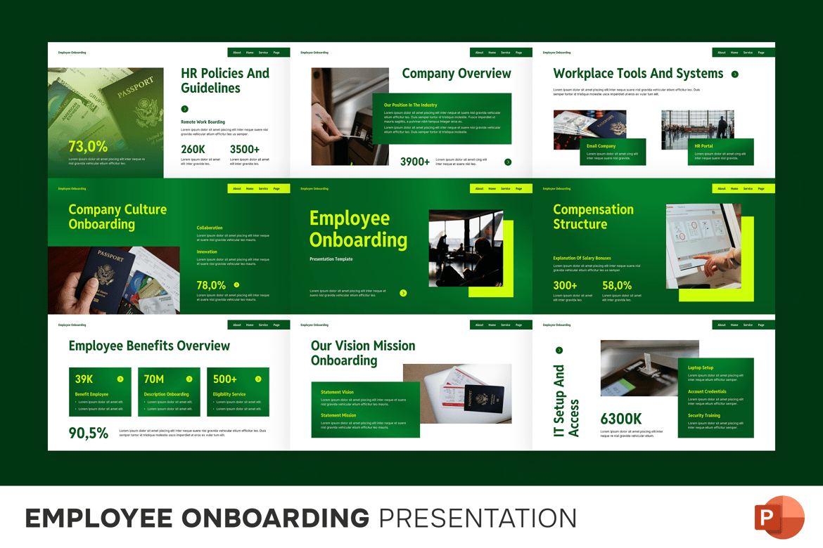 Template PowerPoint Onboarding Karyawan yang Efektif