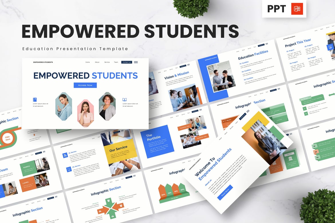 Template PowerPoint Pendidikan - Siswa Berdaya