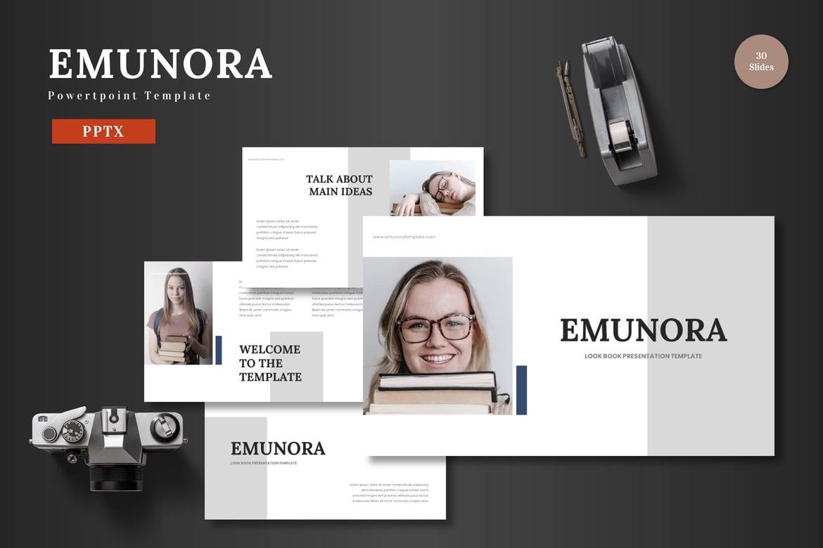 Emunora - Template Powerpoint Menarik dan Serbaguna