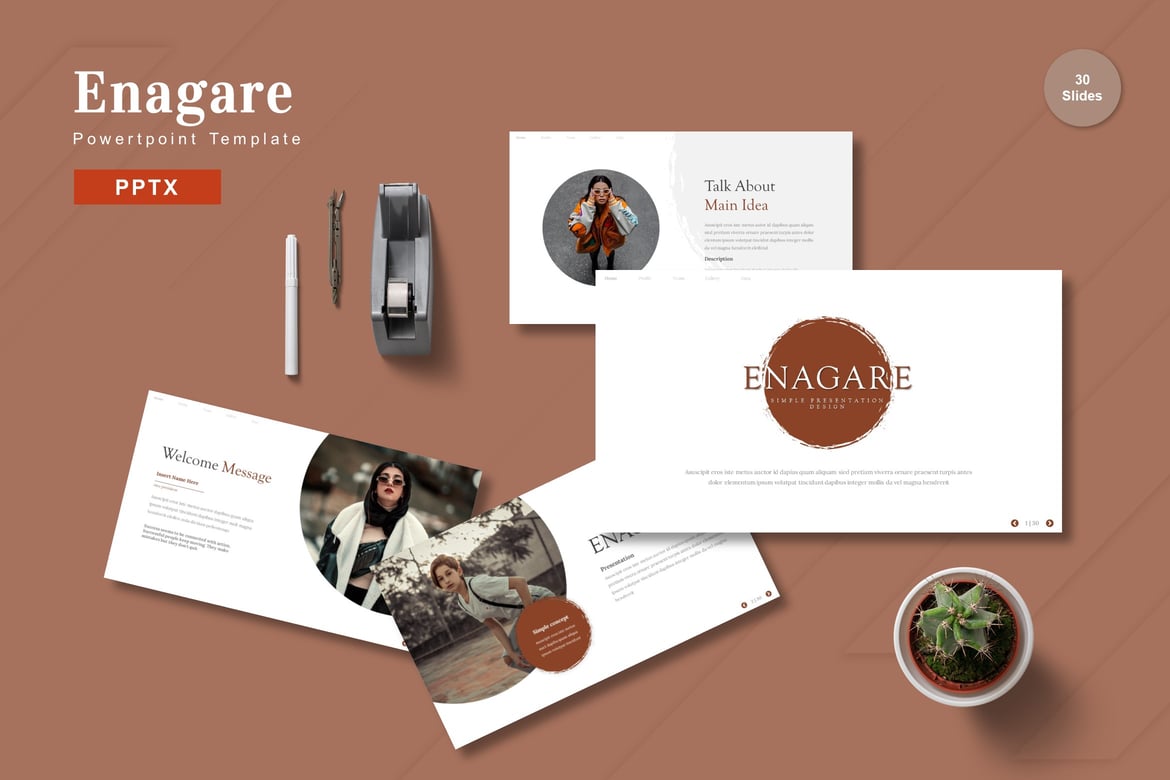 Template Powerpoint Enagare - Solusi Presentasi yang Menarik