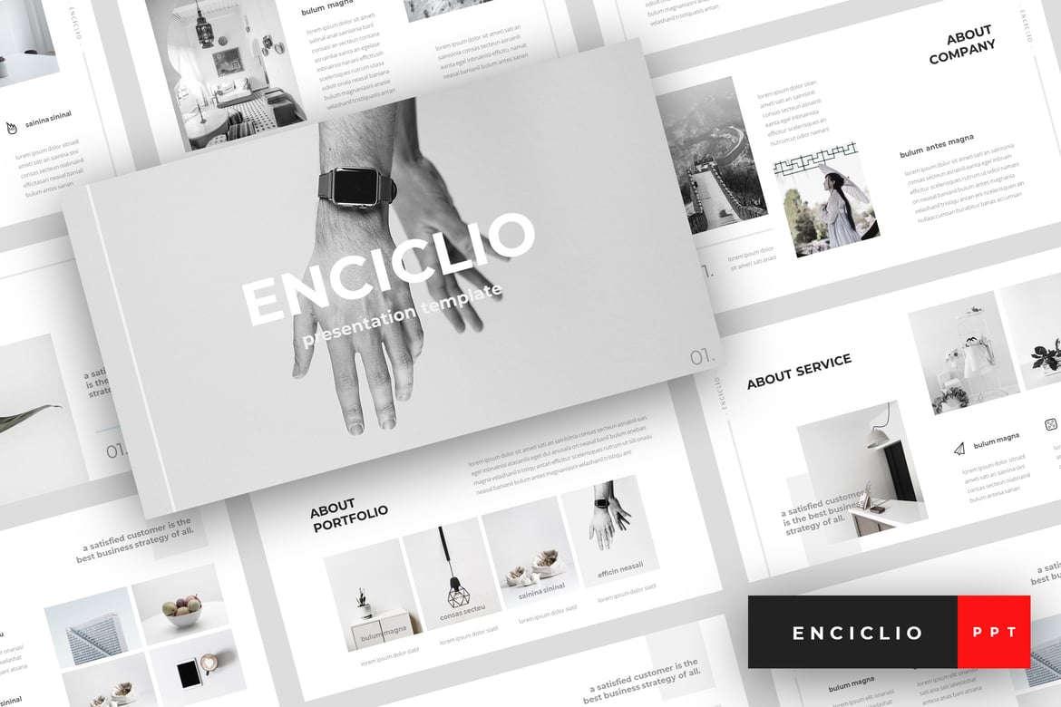 Enciclio - Template PowerPoint Kreatif untuk Presentasi Menarik