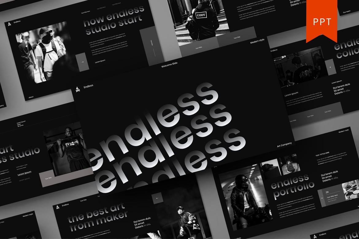 Endless - Template PowerPoint Bisnis yang Serba Guna