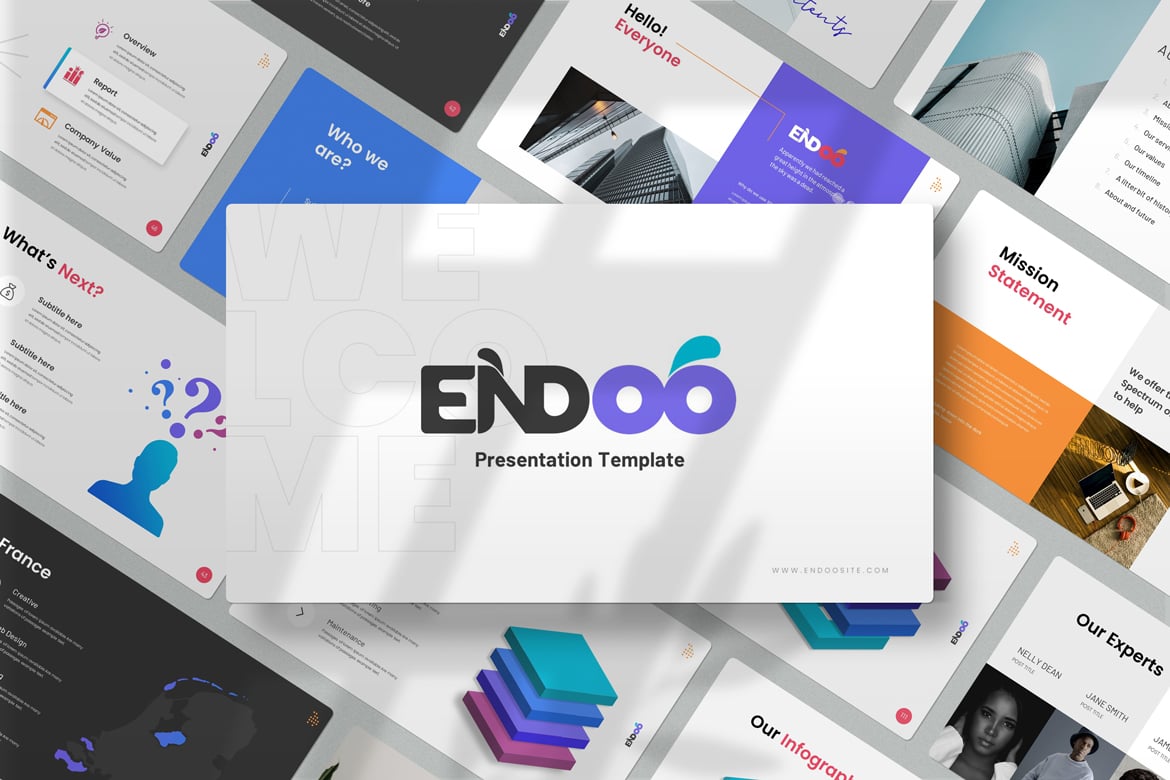 Template PowerPoint ENDOO yang Modern dan Fungsional