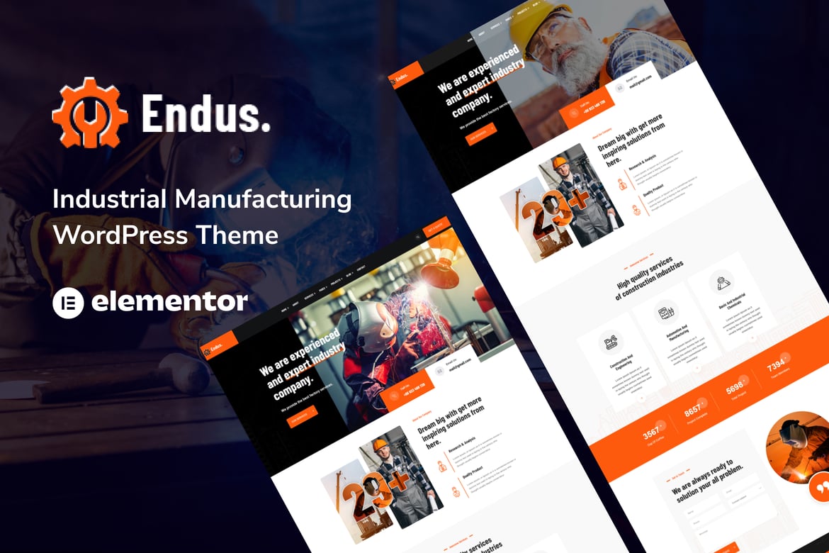Endus - Tema WordPress Modern untuk Manufaktur Industri