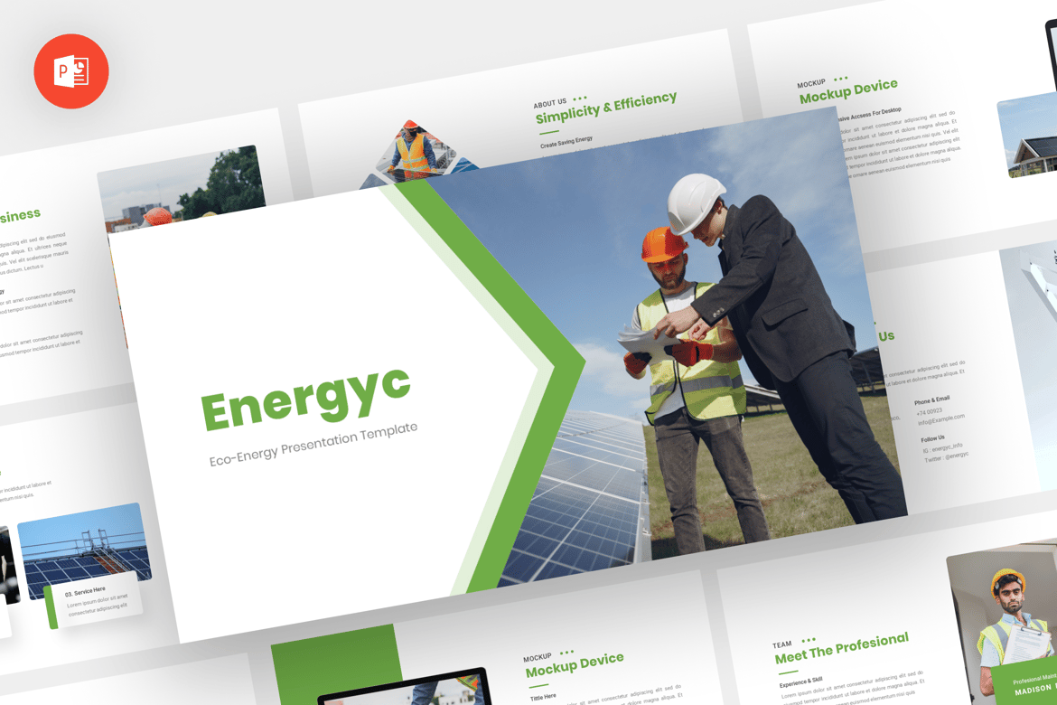 Template Powerpoint Energi Ramah Lingkungan - Energyc