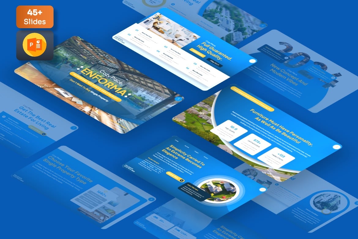 Template Powerpoint Enforma - Solusi Presentasi Real Estat Profesional