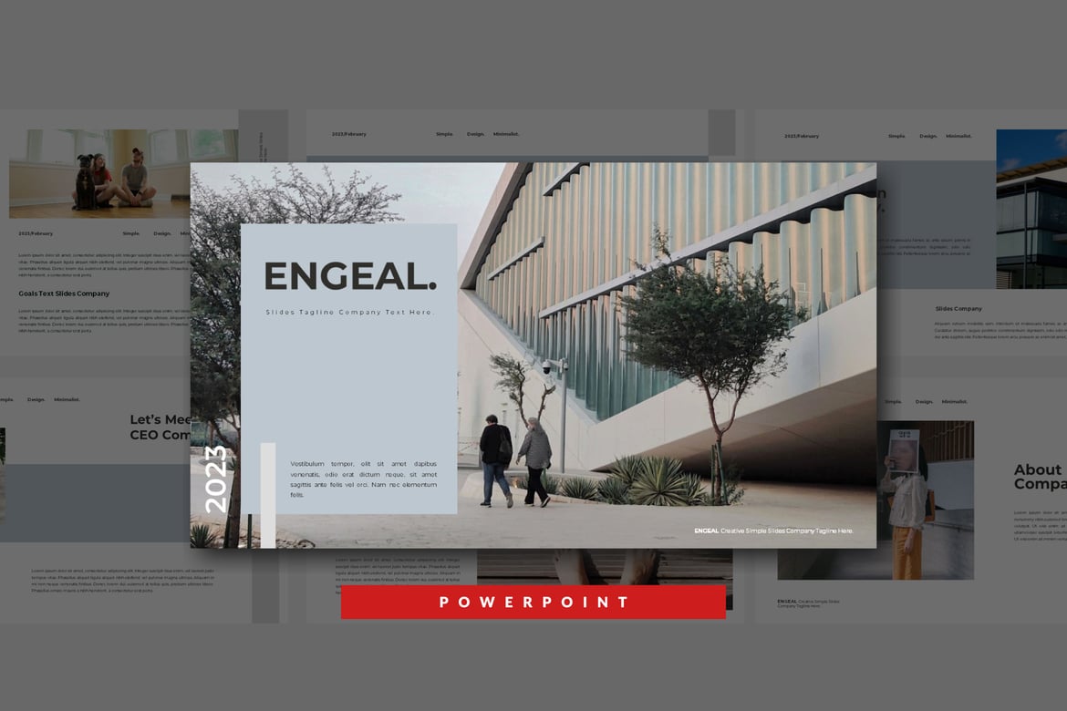 Template PowerPoint Engeal yang Menawan untuk Presentasi Anda