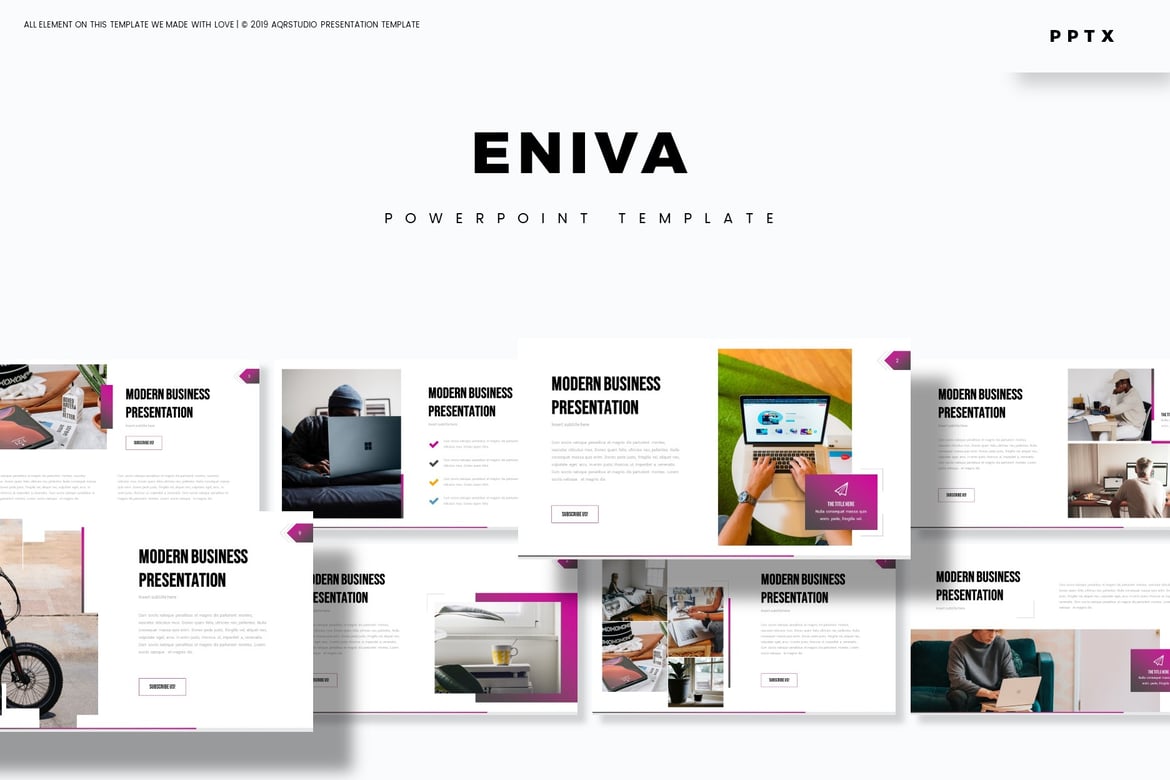 Eniva - Template Powerpoint Serbaguna yang Menarik