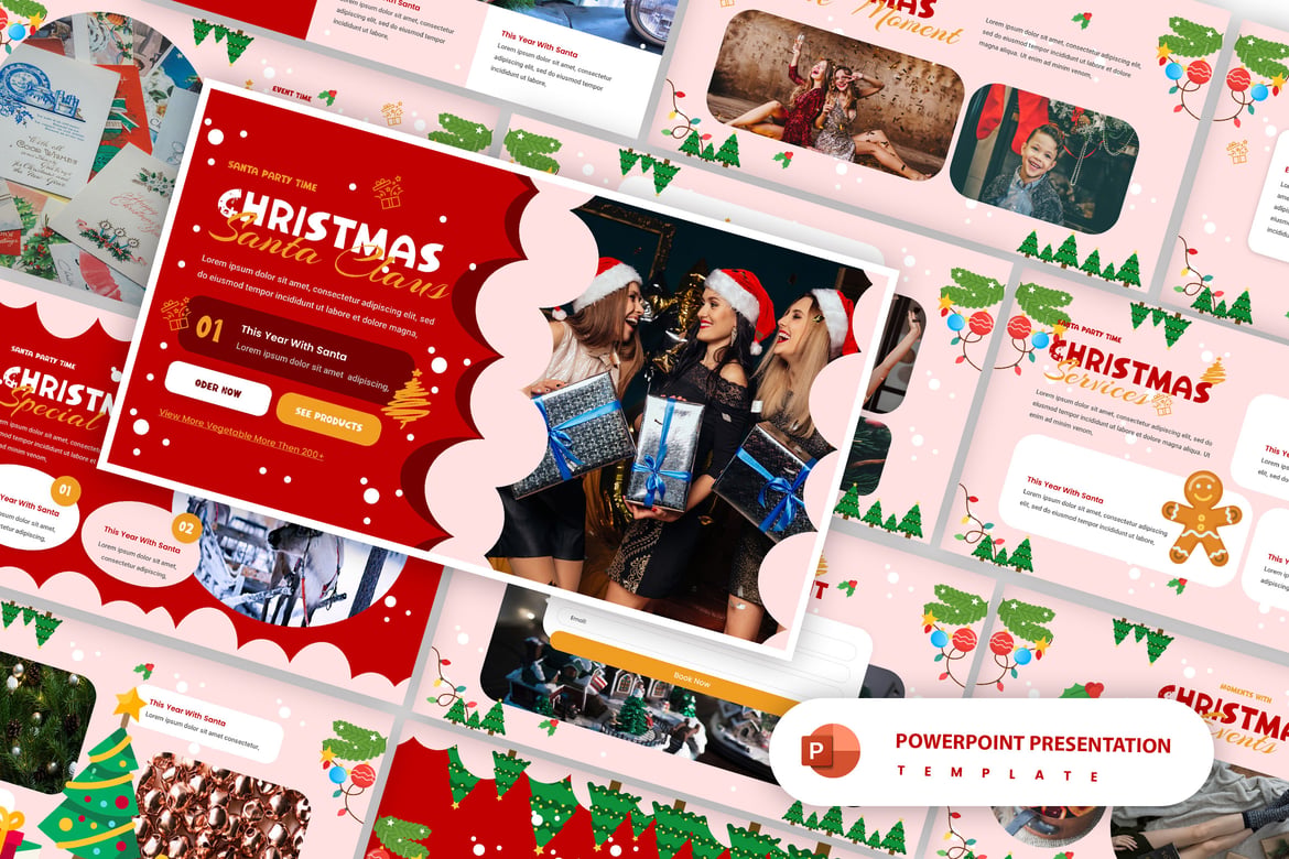 Template Presentasi PowerPoint Natal yang Menarik
