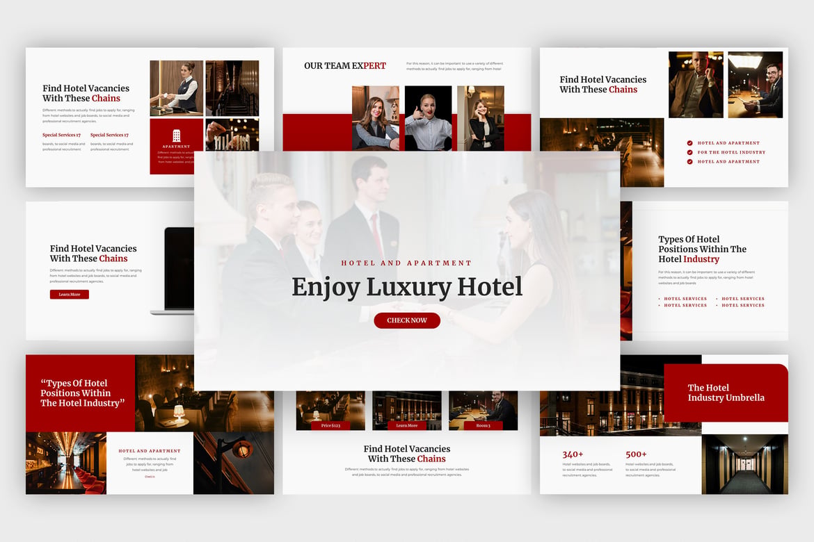 Template Presentasi Hotel Mewah - Powerpoint Premium