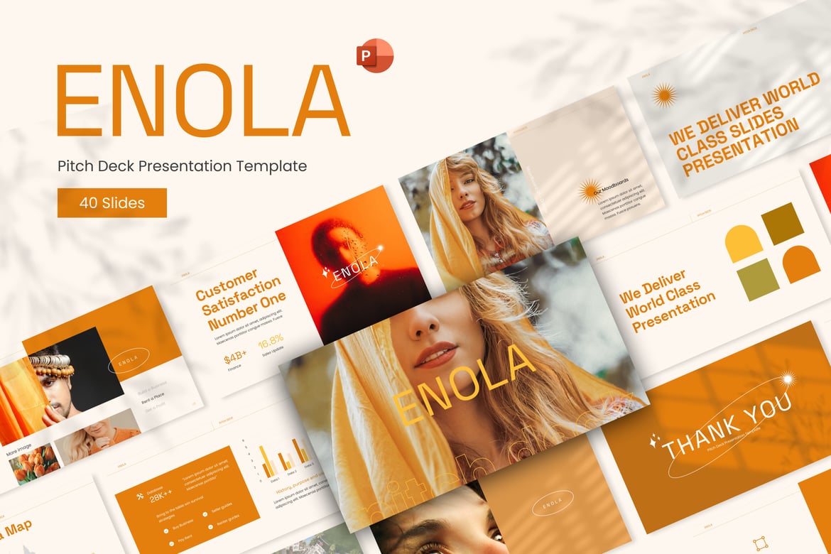 Template PowerPoint Enola Aesthetic untuk Presentasi Profesional