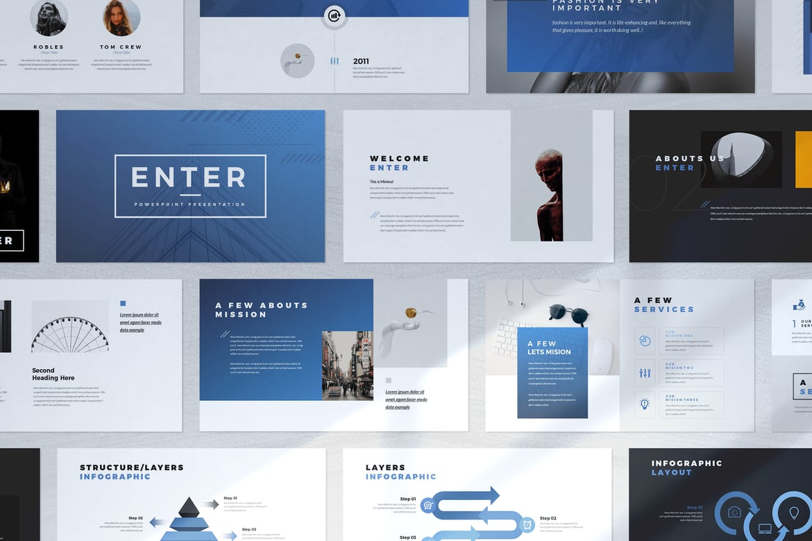 Template PowerPoint Presentasi Modern dan Minimalis