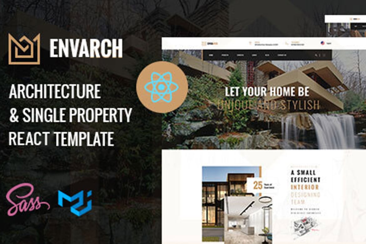 EnvArch – Template Web React untuk Properti Tunggal dan Arsitektur