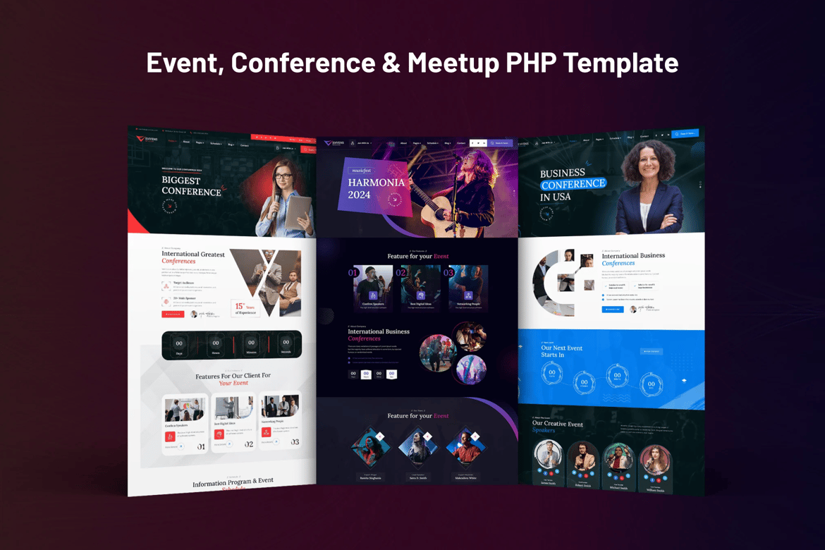 Envens - Template Website PHP untuk Event, Konferensi & Meetup