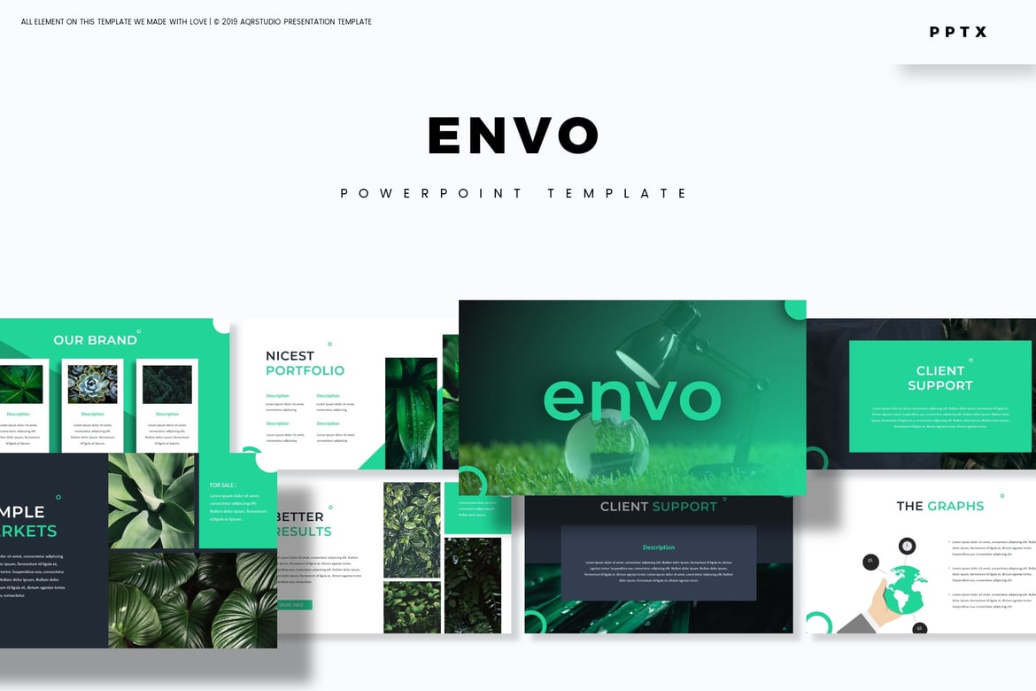 Template PowerPoint Envo - Solusi Presentasi Multifungsi