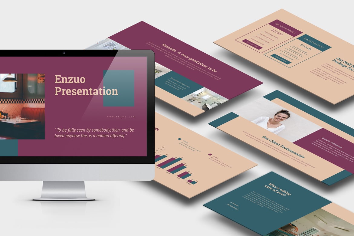 Template PowerPoint Hotel Enzuo: Presentasi Menarik dan Profesional