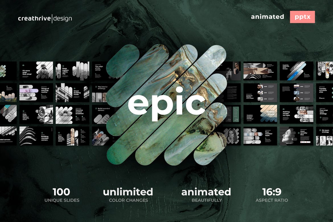 Template PowerPoint Animasi Epik untuk Presentasi Menarik