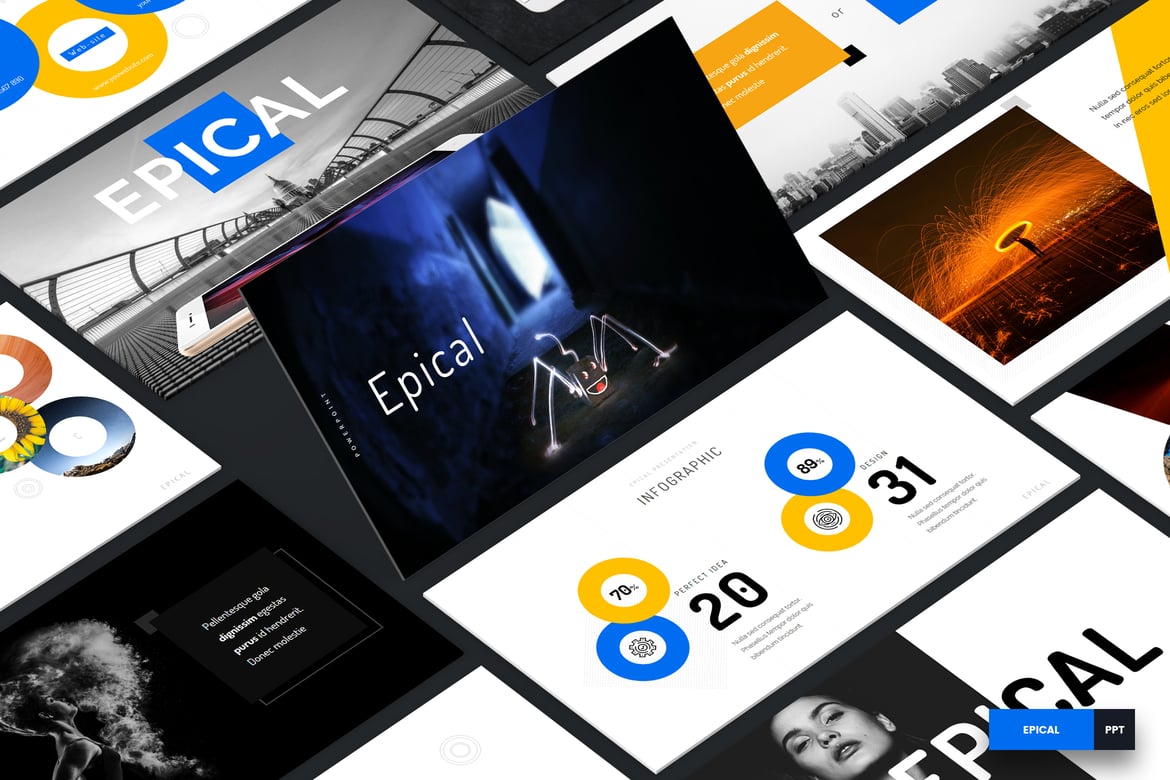 Template PowerPoint Epical - Solusi Kreatif untuk Presentasi Anda