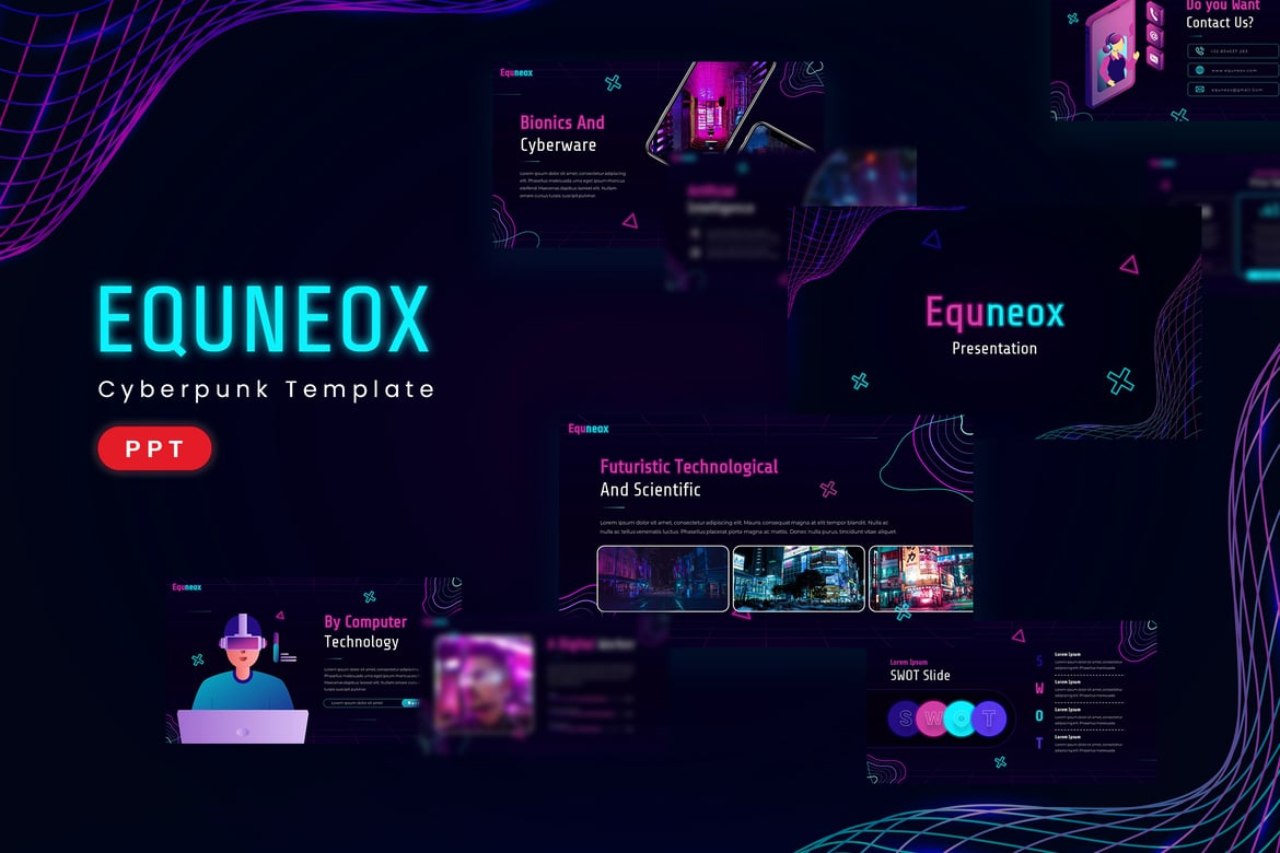 Equneox - Template Presentasi PowerPoint Profesional