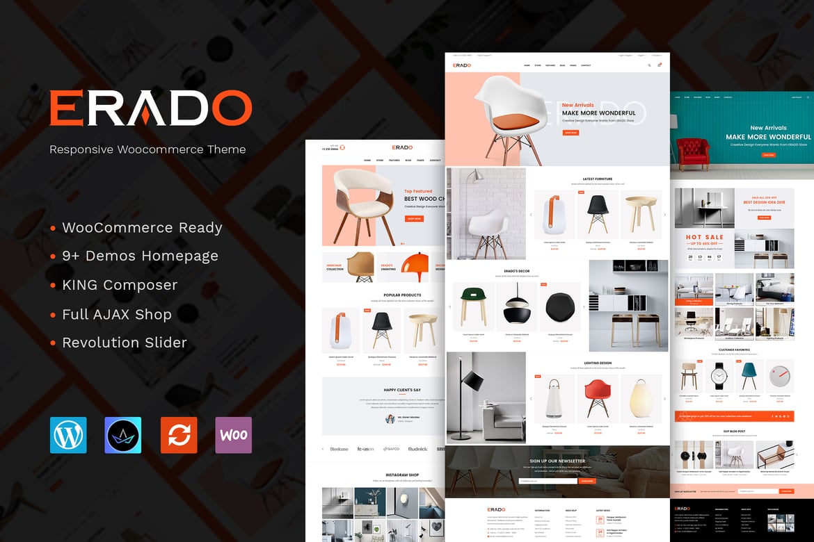 ERADO - Tema WordPress Desain Unik untuk Toko Furnitur dan Dekorasi