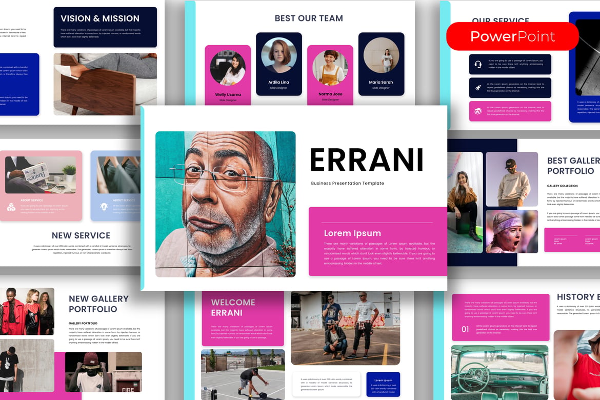 Erani – Template PowerPoint Bisnis Modern