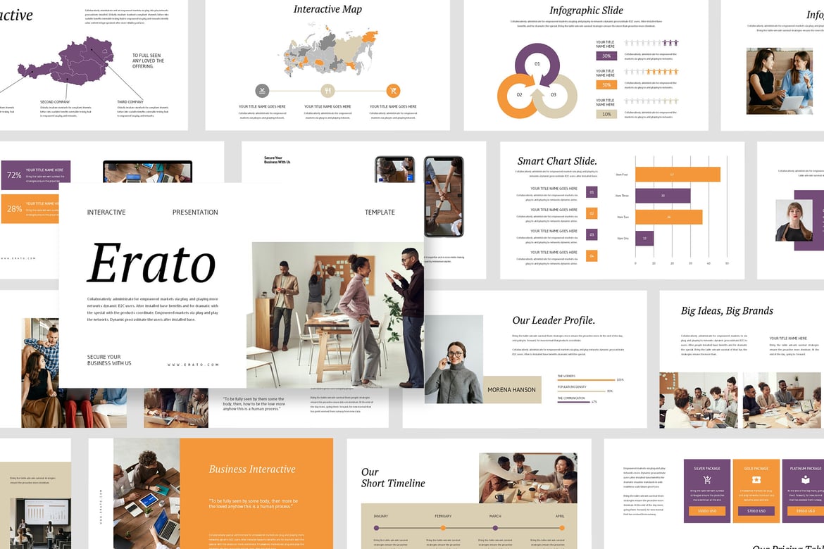 Erato: Template Presentasi PowerPoint Interaktif yang Memikat