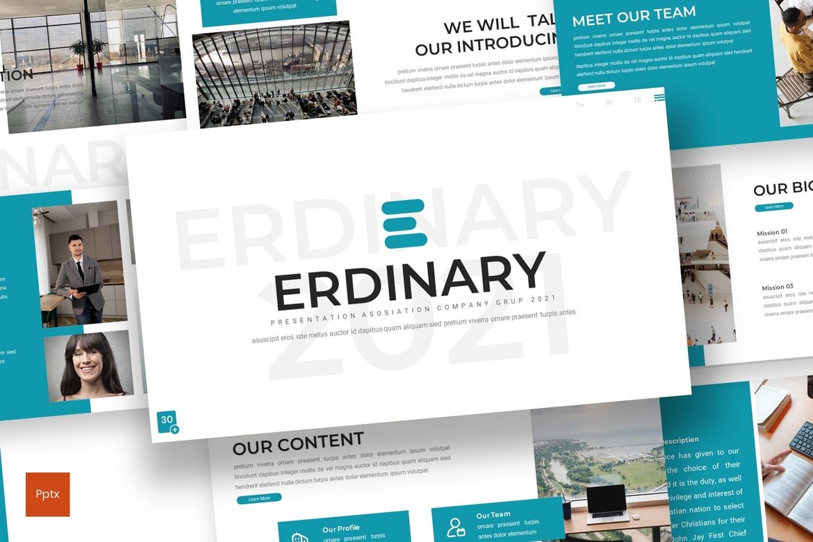 Erdinary - Template Powerpoint Profesional untuk Bisnis Anda