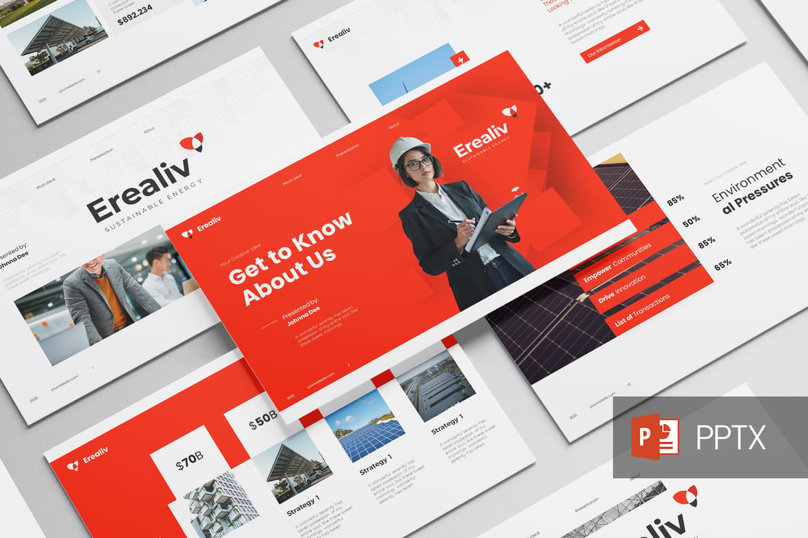 Template PowerPoint Erealiv yang Menarik dan Serbaguna