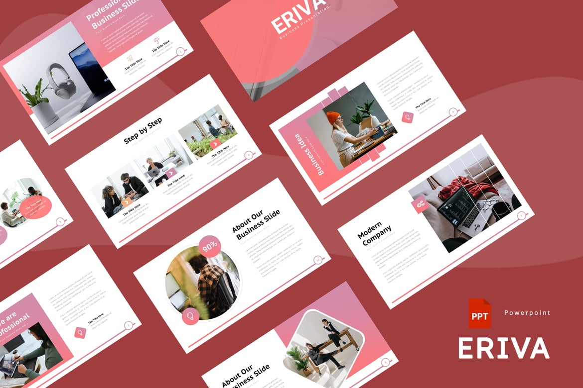 Eriva - Template Powerpoint Serbaguna yang Menarik