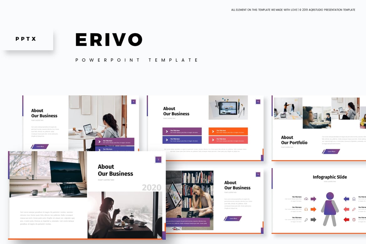 Erivo - Template PowerPoint Serbaguna yang Menarik