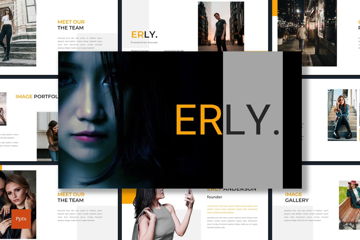 Erly - Template Presentasi PowerPoint Kreatif dan Minimalis