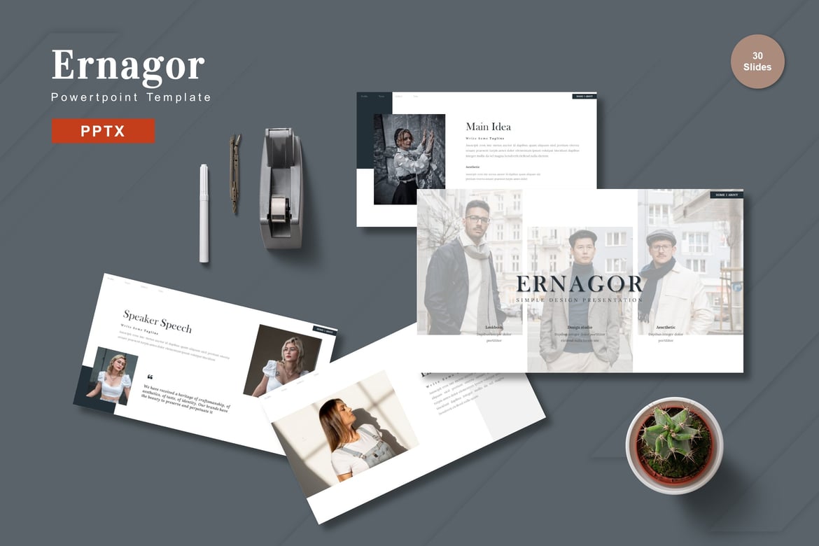 Ernagor - Template Powerpoint Profesional untuk Presentasi Efektif