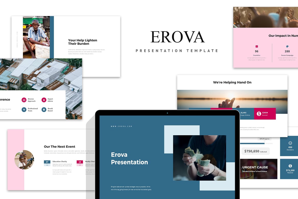 Erova: Template Powerpoint Fundraising yang Menarik dan Efektif