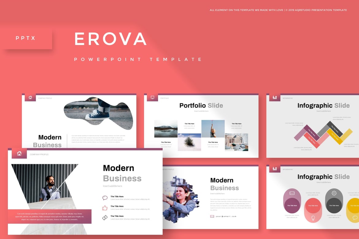Erova - Template Powerpoint Serbaguna yang Menarik