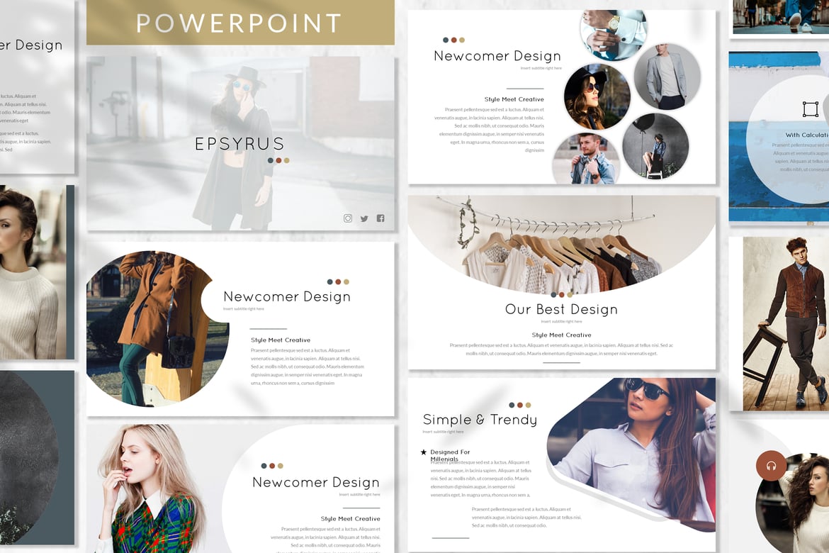 Erpsyrus - Template Presentasi Fashion yang Elegan dan Modern
