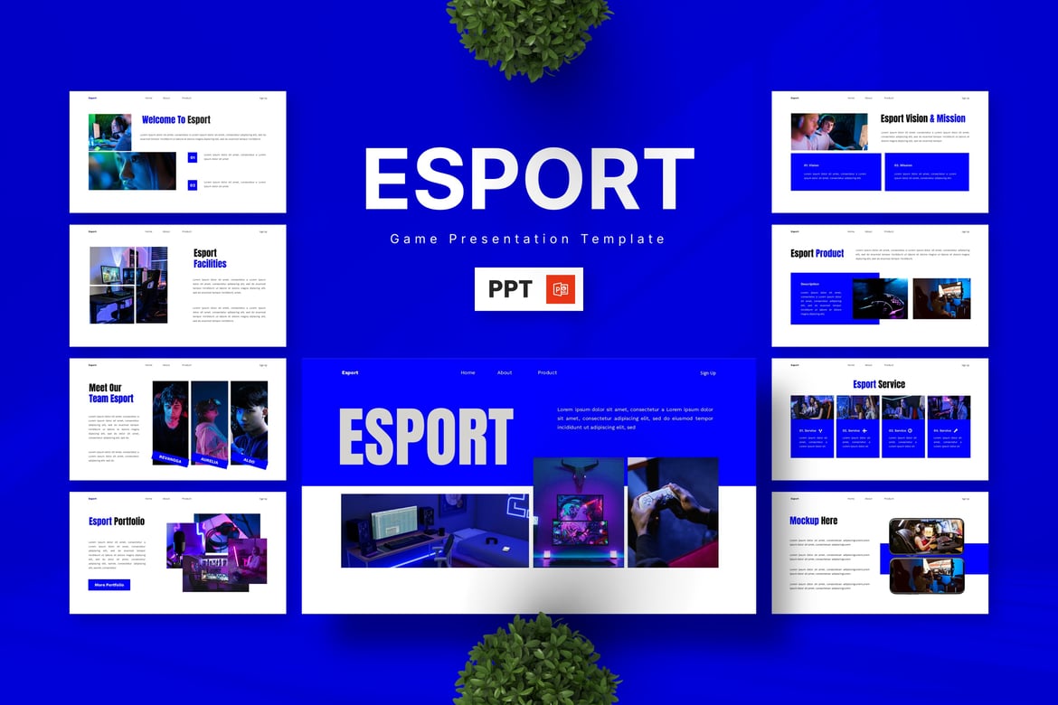 Template Powerpoint Esport - Menarik untuk Presentasi Game Anda