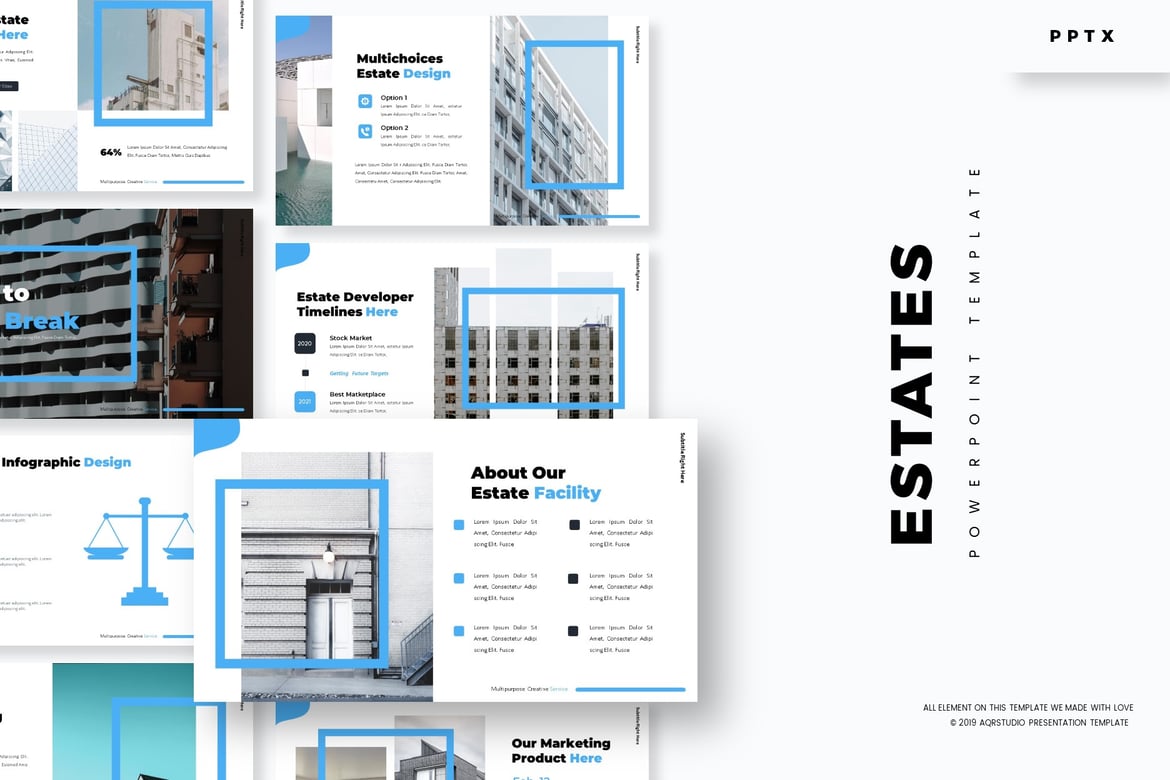 Template Powerpoint Estates - Solusi Presentasi Serbaguna