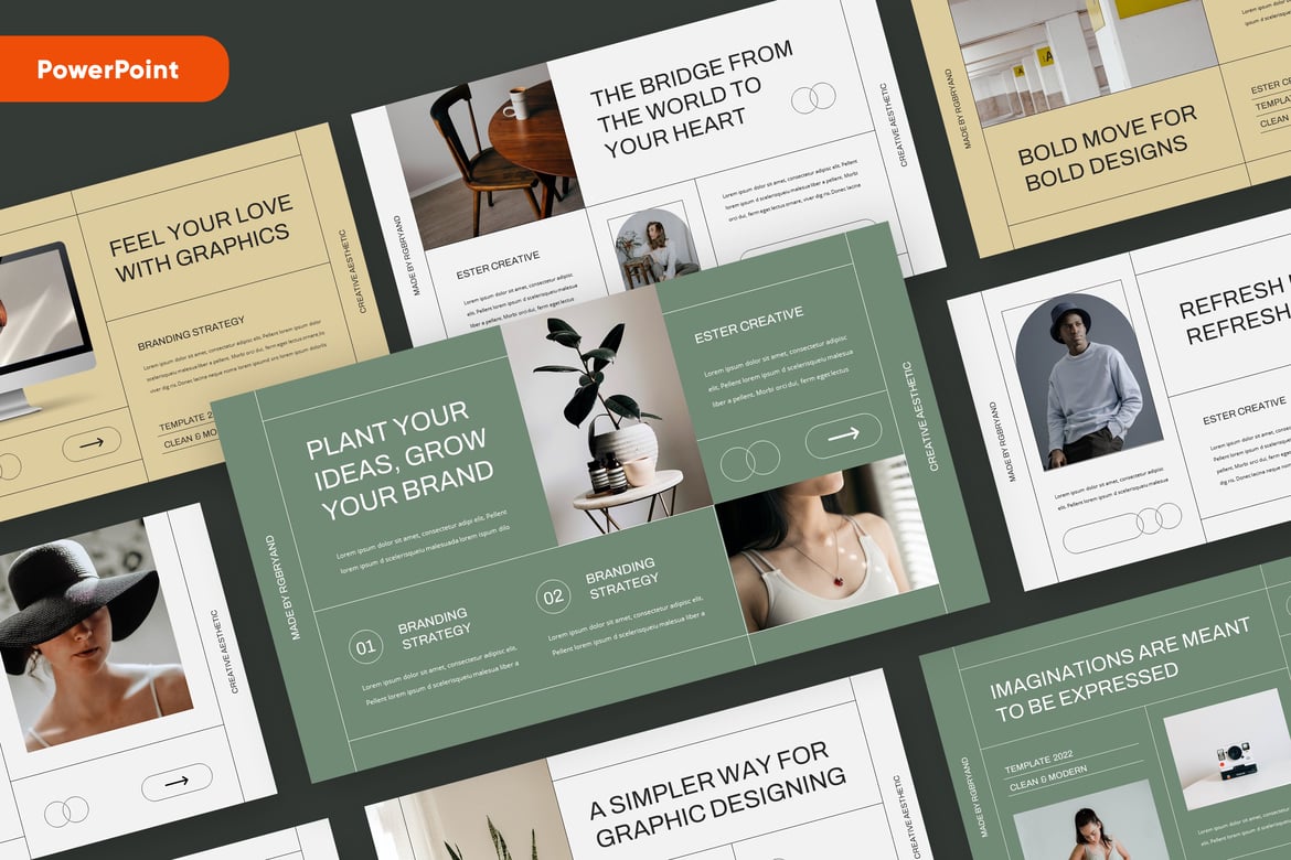 ESTER - Template Presentasi Powerpoint Kreatif untuk Bisnis Anda