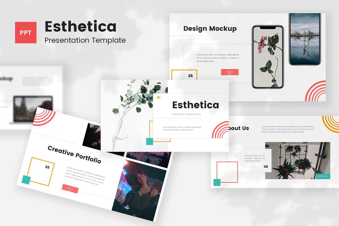 Esthetica - Template PowerPoint Estetis untuk Presentasi Menarik