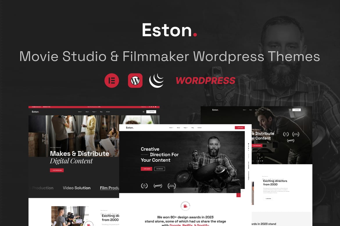 Eston - Tema WordPress untuk Studio Film & Pembuat Film yang Menarik