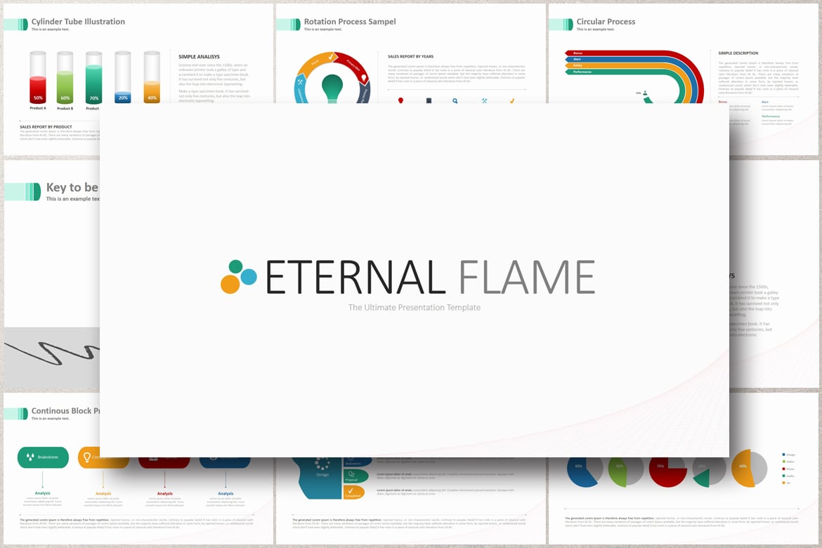 Template PowerPoint ETERNAL FLAME yang Menarik dan Profesional