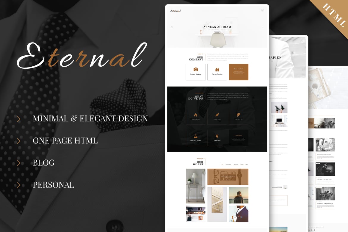 Eternal - Template Website Blog Pribadi yang Elegan dan Modern