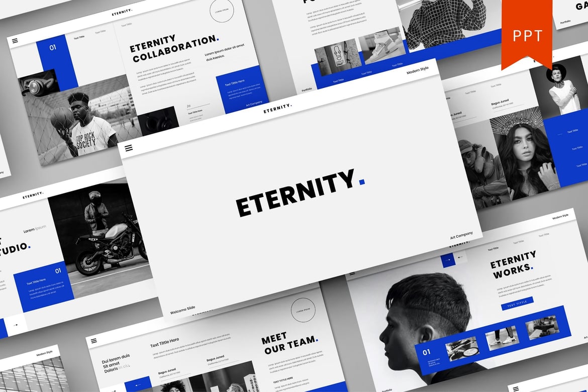 Eternity - Template PowerPoint Bisnis yang Elegan