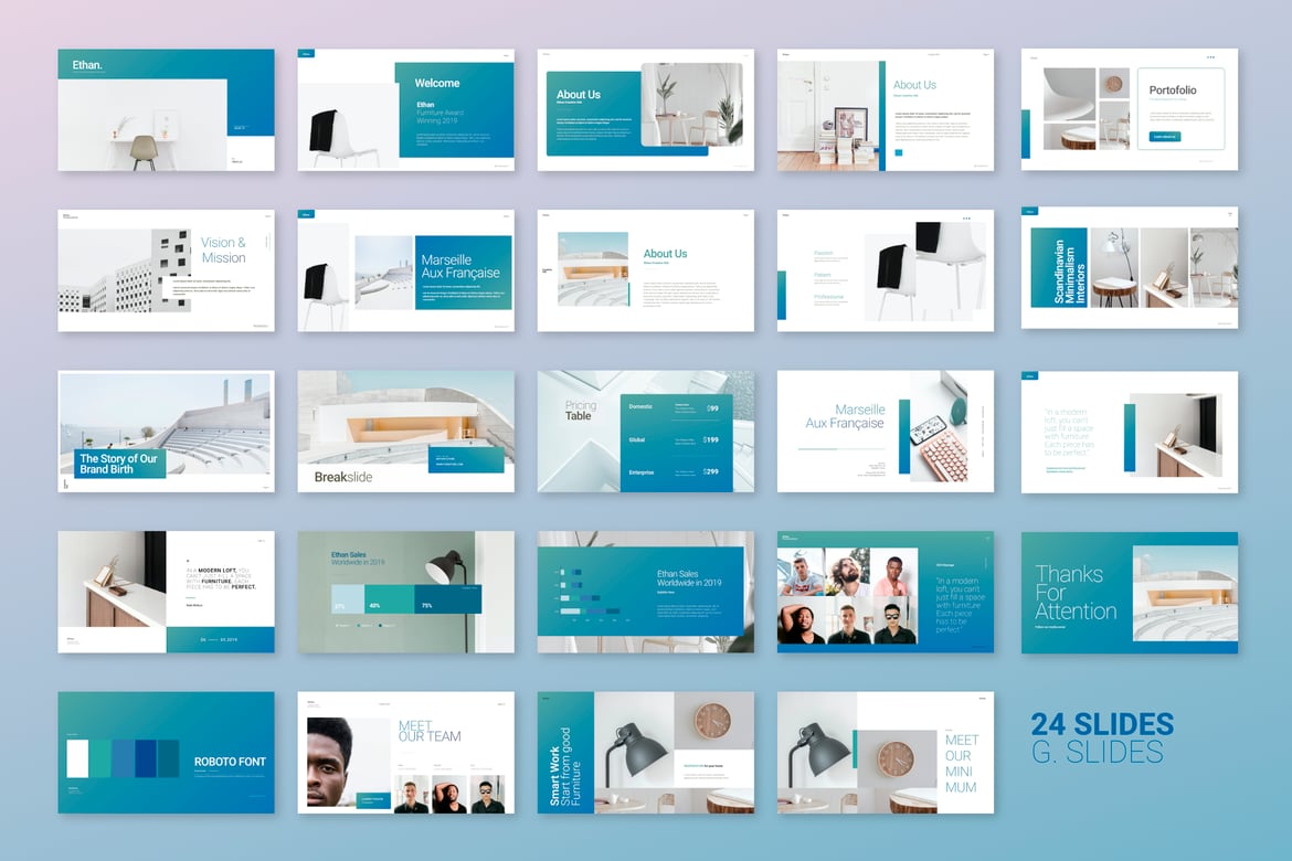 Template PowerPoint Ethan: Presentasi Menarik dan Profesional