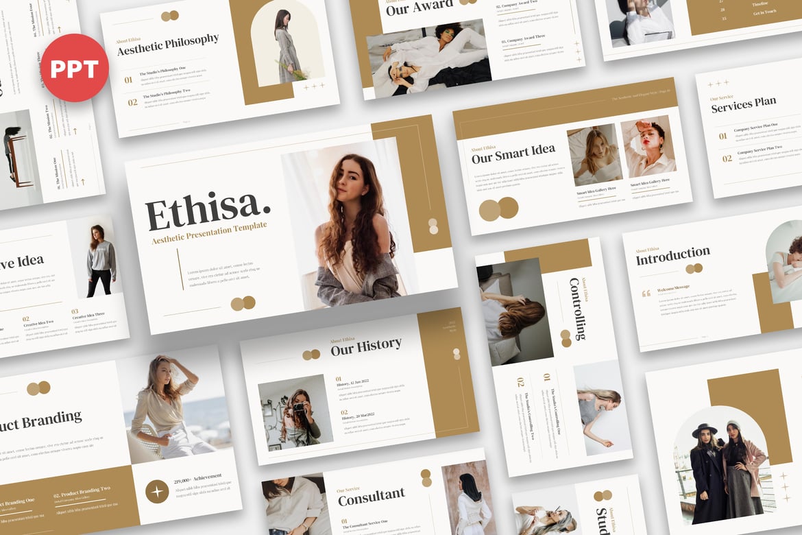 Ethisa - Template Powerpoint Aestetik untuk Presentasi Anda