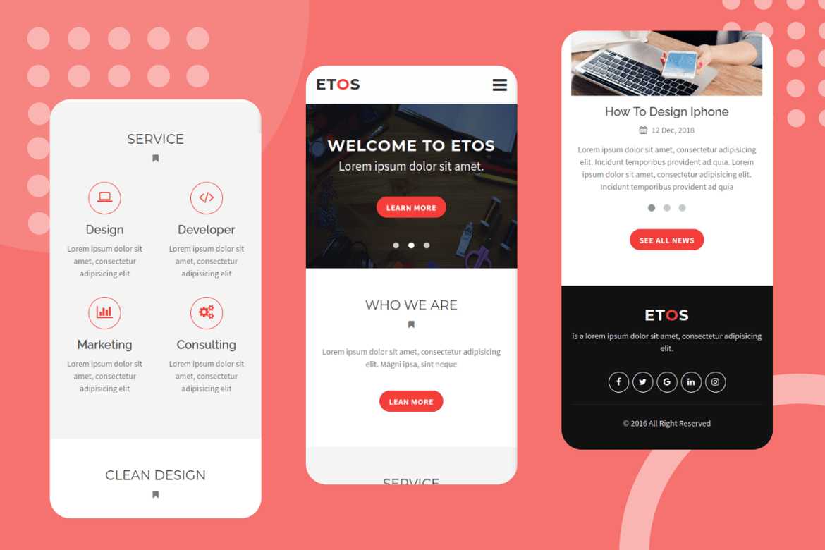 Etos - Template Website Responsif yang Menawan