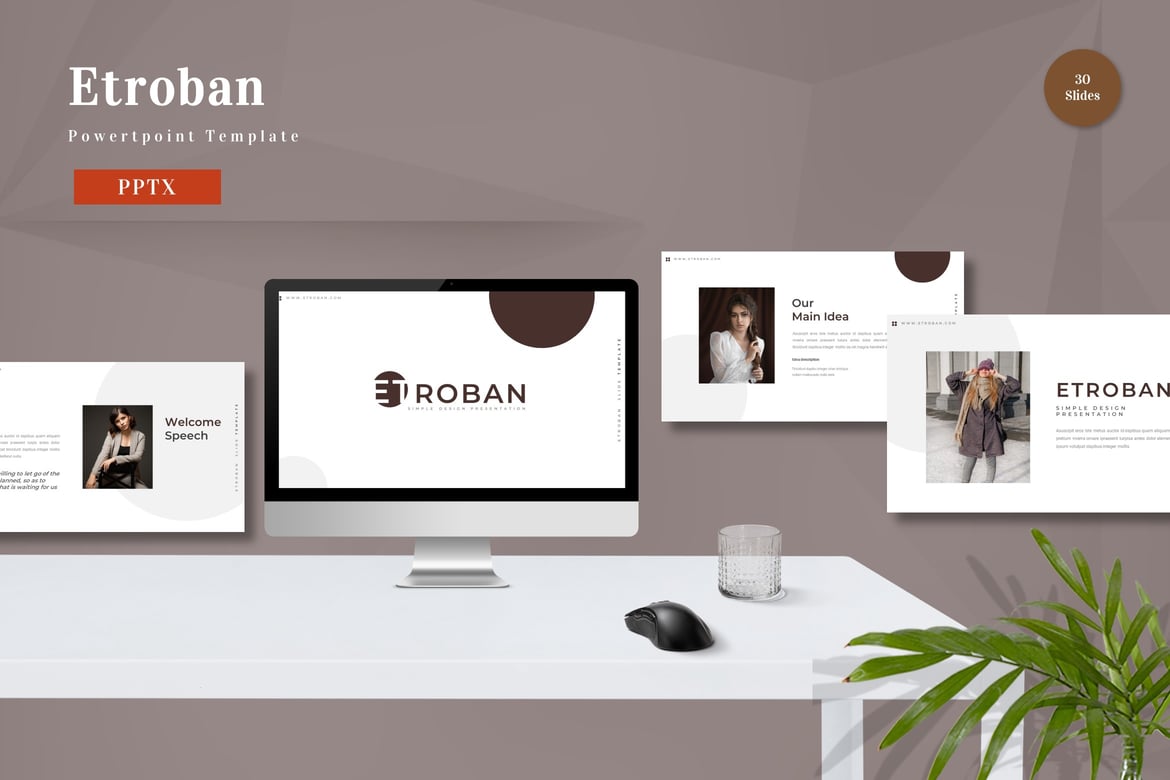 Etroban - Template Presentasi PowerPoint Menarik dan Profesional