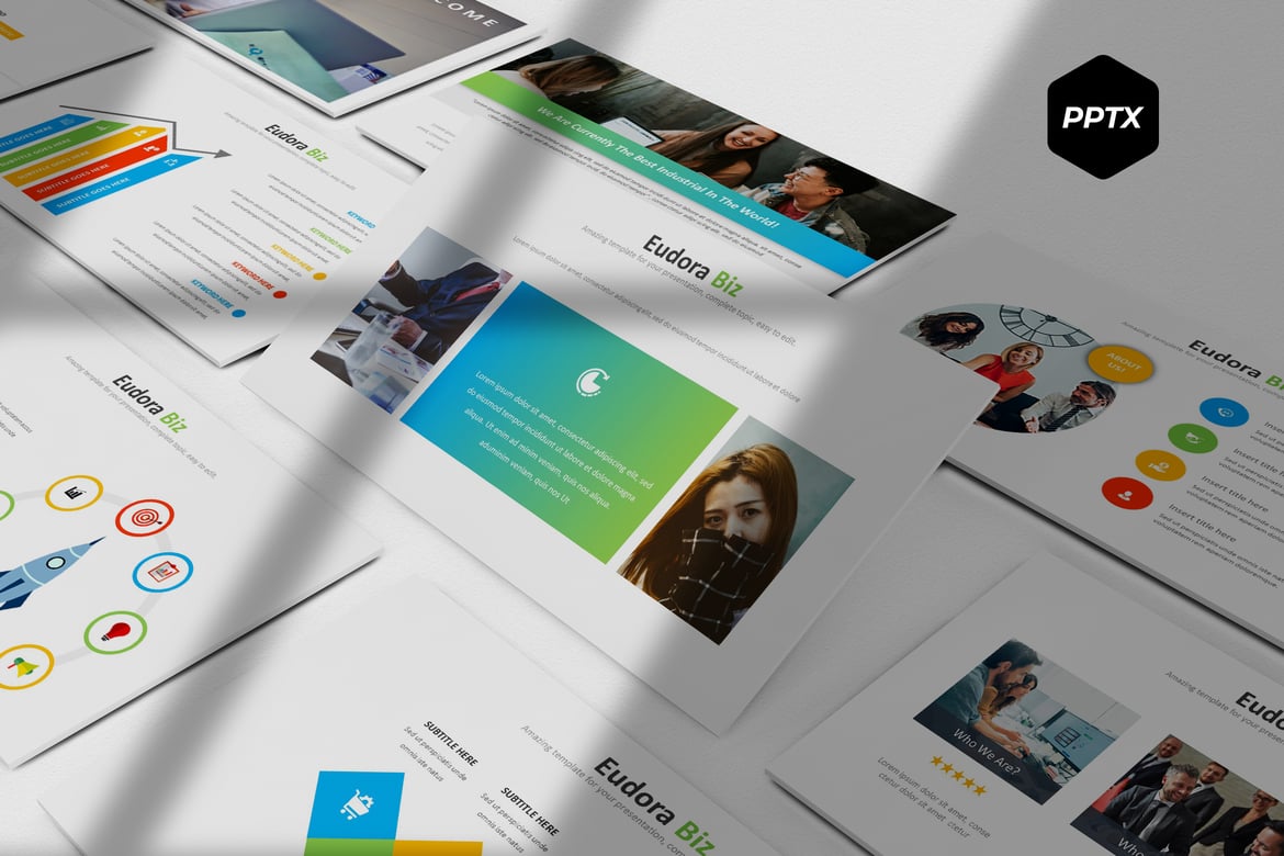 Eudora - Template PowerPoint Serbaguna untuk Presentasi yang Menarik